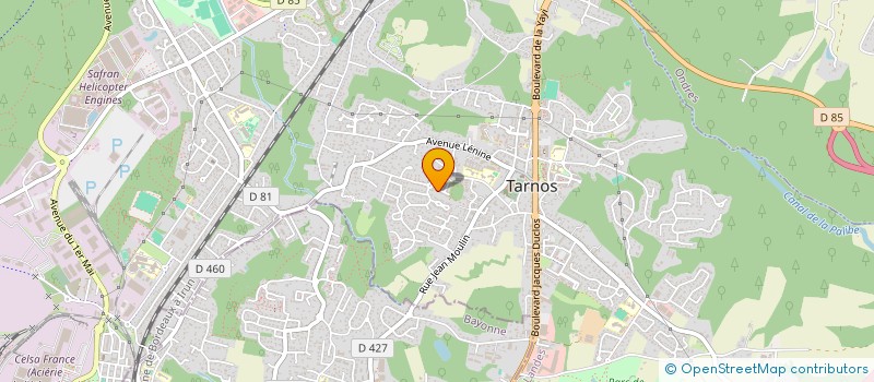 localisation de l'entreprise ASS ARPEGGIA  TARNOS