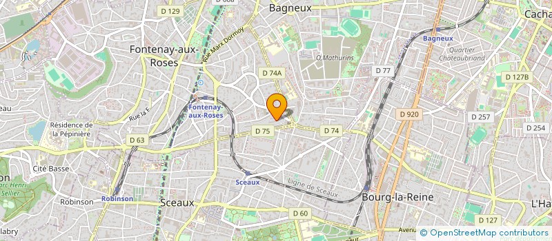 localisation de l'entreprise ASS ARPO HEXAGO à FONTENAY-AUX-ROSES