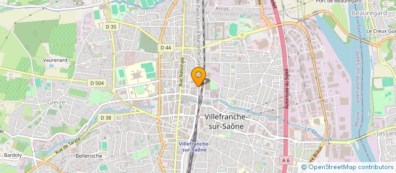 localisation de l'entreprise ASS ARRDT SAUVEGARDE ENFANCE à VILLEFRANCHE-SUR-SAONE