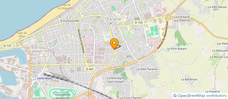 localisation de l'entreprise ASS ART AND VIB  SAINT-MALO