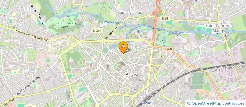 localisation de l'entreprise ASS ART CULTURE THEATRE ENFANTS à ARRAS