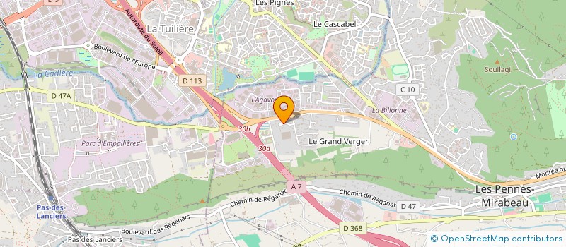 localisation de l'entreprise ASS ART ET MOUVEMENTS à LES PENNES-MIRABEAU