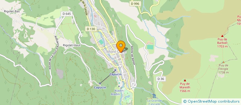 localisation de l'entreprise ASS ART ET MUSIQUE DES DORES à MONT-DORE