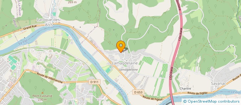 localisation de l'entreprise ASS ART EXPRESSION  LAMAGDELAINE