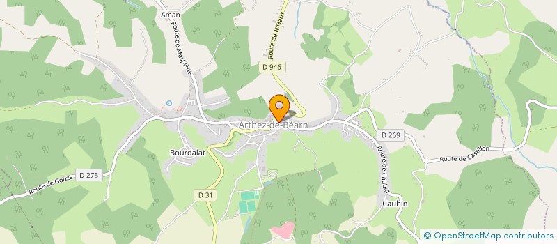 localisation de l'entreprise ASS ARTHEZIENNE ENSEIGNEMENT MUSIQUE à ARTHEZ-DE-BEARN