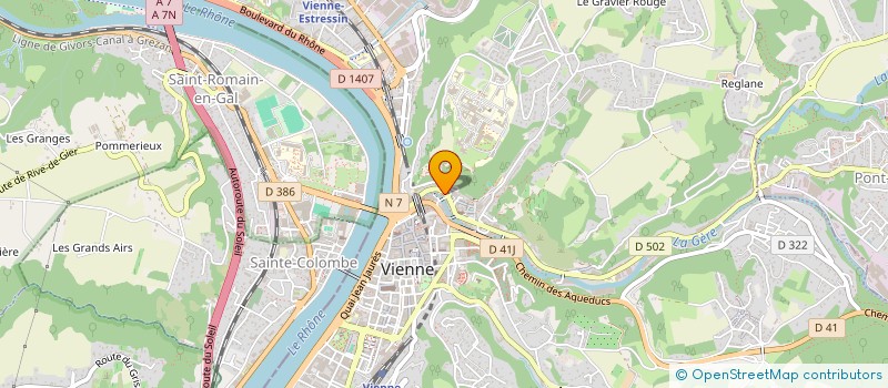 localisation de l'entreprise ASS ARTISAN ENTREPRE TRAVAIL BTP VIENNOI à VIENNE