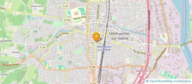 localisation de l'entreprise ASS ARTISTES AMATEURS REGION CALADOISE  VILLEFRANCHE-SUR-SAONE