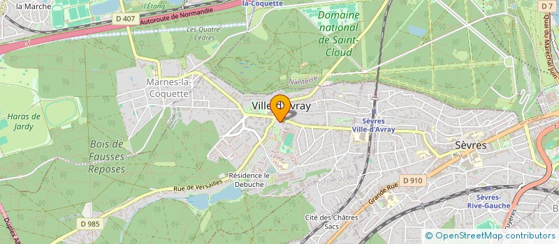 localisation de l'entreprise ASS ARTISTES INDEPENDANTS VILLE AVRAY à VILLE-D'AVRAY