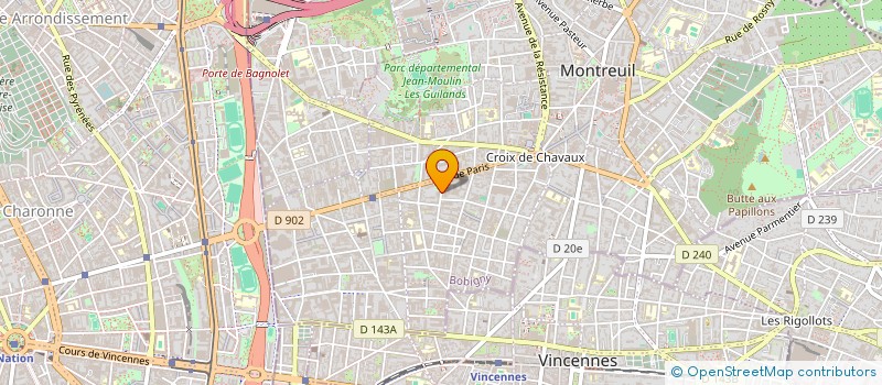 localisation de l'entreprise ASS ARTISTES PROMOTION DE LEURS OEUVRES à MONTREUIL