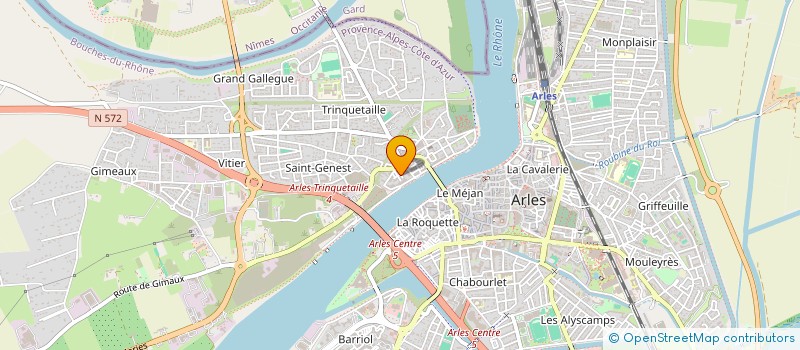 localisation de l'entreprise ASS ARTISTES REUNIS DE TRINQUETAILLE à ARLES