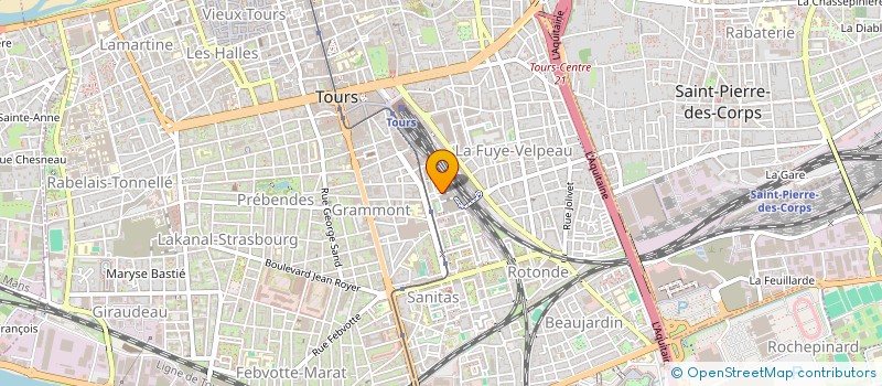 localisation de l'entreprise ASS ARTISTIQUE ARTS DU NOUVEAU SIECLE à TOURS