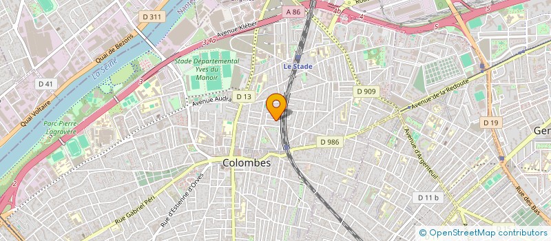 localisation de l'entreprise ASS ARTISTIQUE BOHU TOHU à COLOMBES