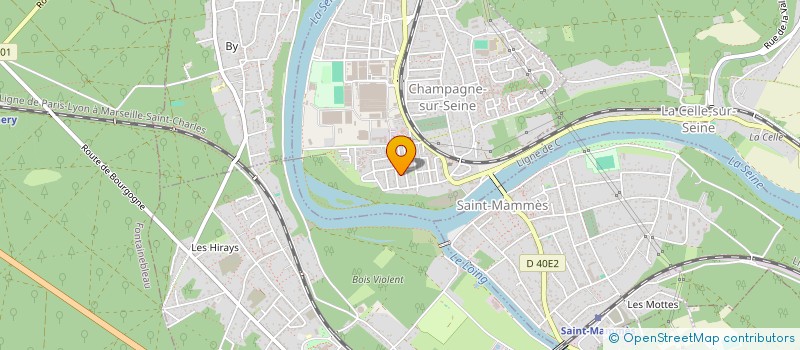 localisation de l'entreprise ASS ARTISTIQUE DES 2 M  CHAMPAGNE-SUR-SEINE