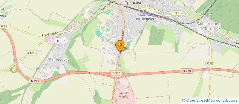 localisation de l'entreprise ASS ARTOIS TERNOIS RECUPERATION EMPLOI à SAINT-POL-SUR-TERNOISE