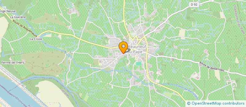 localisation de l'entreprise ASS ARTS ET CULTURE  CHATEAUNEUF-DU-PAPE