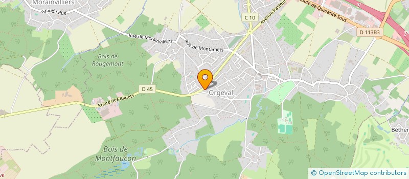 localisation de l'entreprise ASS ARTS ET LOISIRS D ORGEVAL à ORGEVAL