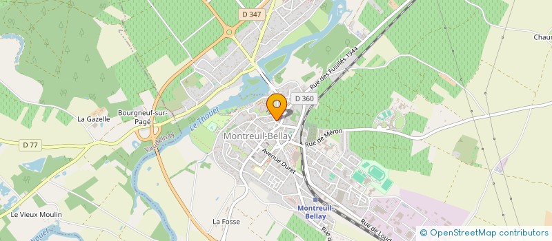 localisation de l'entreprise ASS ARTS ET TRADITIONS à MONTREUIL-BELLAY