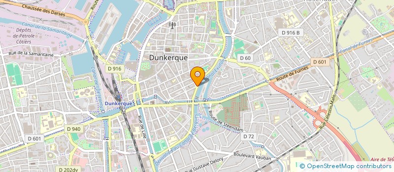 localisation de l'entreprise ASS ARTS SCENIQUES ROCKS à DUNKERQUE