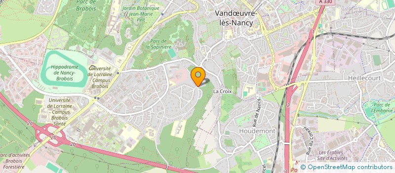 localisation de l'entreprise ASS  ASLAC  VANDUVRE-LES-NANCY