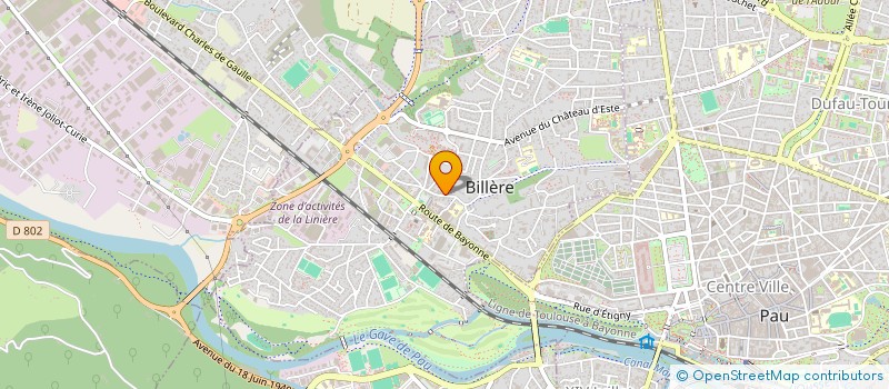 localisation de l'entreprise ASS  ASS SAINT LAURENT  BILLERE