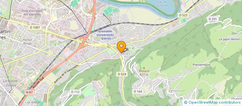 localisation de l'entreprise ASS  ASSEMBL CHRETI EVANG VIE NOUVELLE  GIERES