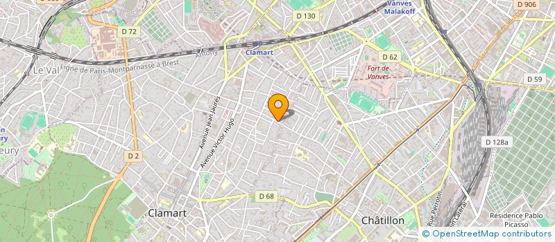 localisation de l'entreprise ASS ASSEMBLEE EVANGELIQUE DE CLAMART à CLAMART