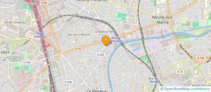 localisation de l'entreprise ASS ASSIST AIDE DEV RESTRUCT ECONOMIQUE à LE PERREUX-SUR-MARNE