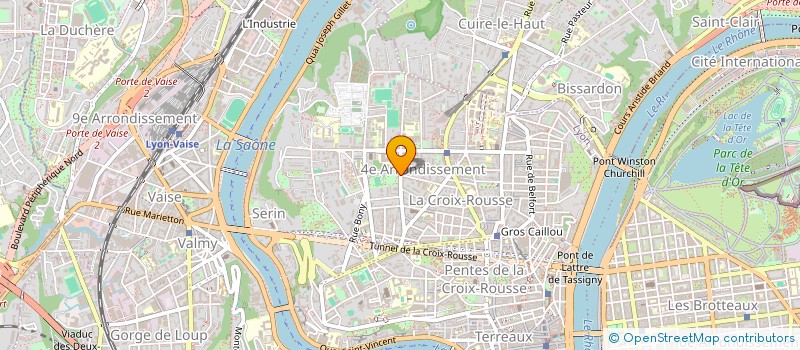 localisation de l'entreprise ASS.ASSIST.MATERN.PARENTS CROIX ROUSSE à LYON