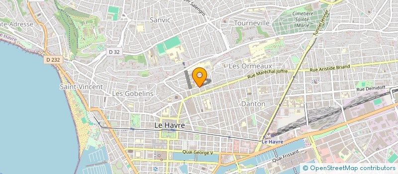 localisation de l'entreprise ASS ASSIST PERSON HOSPITAL ARROND HAVRE  LE HAVRE