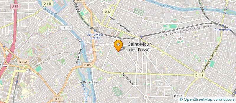 localisation de l'entreprise ASS  ASSISTANCE DEPENDANCE à SAINT-MAUR-DES-FOSSES