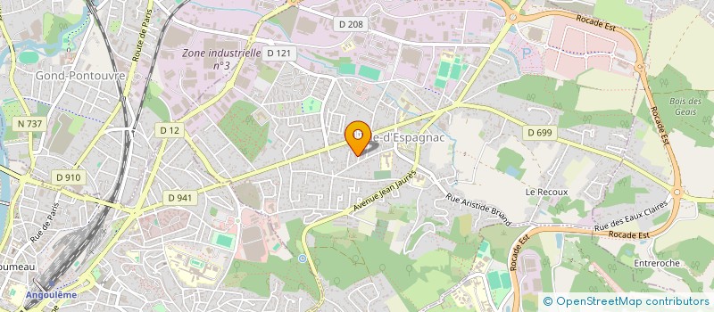 localisation de l'entreprise ASS ASSISTANTES MATERNELLES A TITRE NON PERMANENT CHARENTE  L'ISLE-D'ESPAGNAC