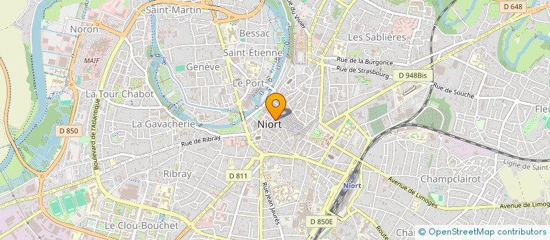 localisation de l'entreprise ASS ASSISTANTS TECHN PAYS ACCUEIL G O à NIORT