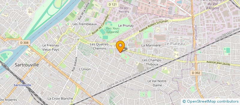 localisation de l'entreprise ASS  ASSOCIATION NUMIDIE  SARTROUVILLE