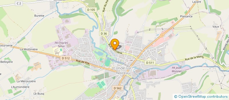 localisation de l'entreprise ASS ASSOCIATION ORPHELINAT PROTESTANT à CONDE-EN-NORMANDIE