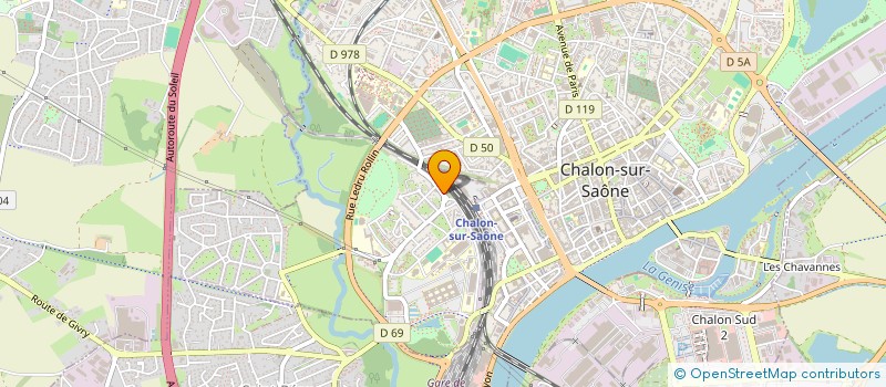 localisation de l'entreprise ASS ASSOCIATION POUR L EMPLOI à CHALON-SUR-SAONE
