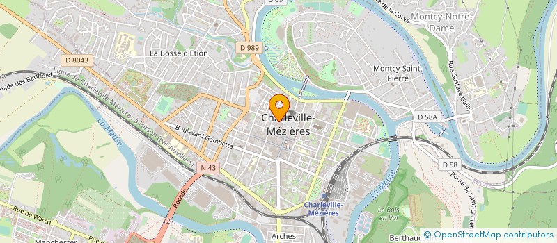 localisation de l'entreprise ASS ASSURANCE ELEVES ENSEIGNEMENT PUBLIC  CHARLEVILLE-MEZIERES