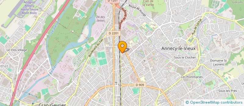 localisation de l'entreprise ASS ASTRONOMIE TYCHO BRAHE à ANNECY