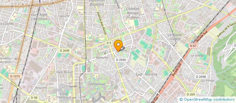localisation de l'entreprise ASS ATCMI (AMICALE TRAV ET COMM MAROCAI  GRENOBLE