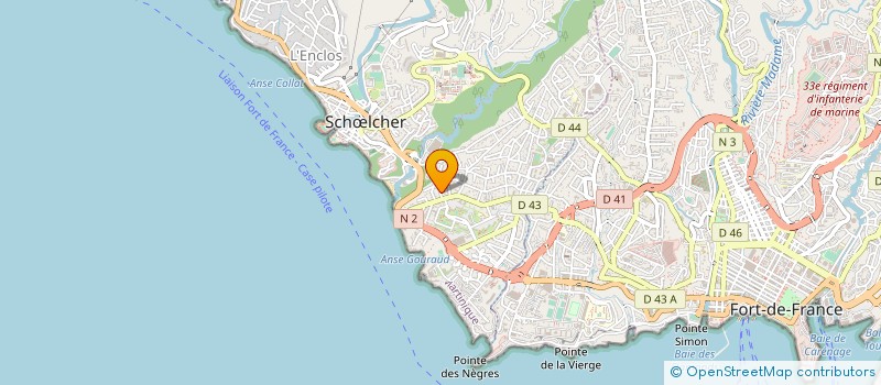 localisation de l'entreprise ASS ATELIE CARIB CREAT RECHE AUDIOVISUEL  SCHLCHER