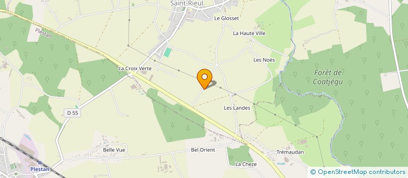 localisation de l'entreprise ASS ATELIER DESSIN ARGUENON HUNAUDAYE  JUGON-LES-LACS