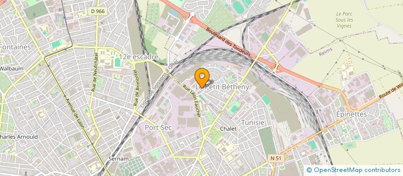 localisation de l'entreprise ASS ATELIER TEMPS DANSE à BETHENY