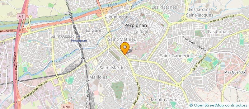 localisation de l'entreprise ASS ATELIER TERRE EAU AIR  PERPIGNAN