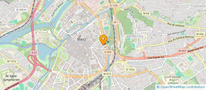 localisation de l'entreprise ASS ATELIERS DE LA SEILLE  METZ