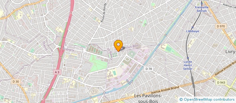 localisation de l'entreprise ASS ATHLETIQUE ET SPORTIVE CADET LECLERC à AULNAY-SOUS-BOIS