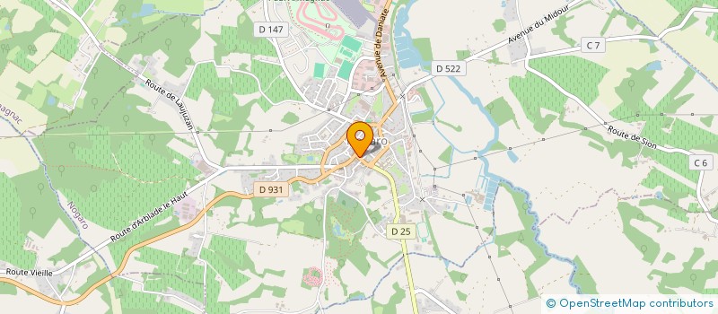 localisation de l'entreprise ASS ATHLETIQUE NOGAROLIENNE  NOGARO