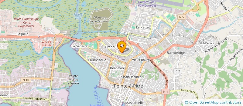 localisation de l'entreprise ASS ATLETIQUE POINTOISE  LES ABYMES