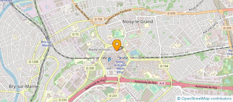 localisation de l'entreprise ASS ATSCAF ENFIP NOISY LE GRAND MONTAIGNE  NOISY-LE-GRAND