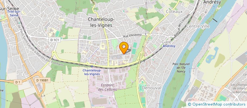 localisation de l'entreprise ASS  AU DE D ARGENT à CHANTELOUP-LES-VIGNES