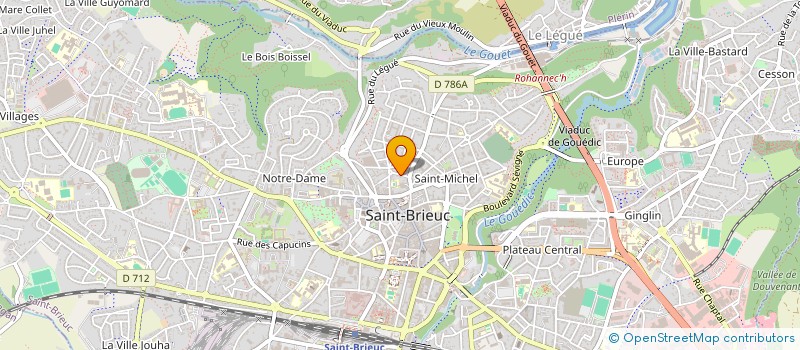 localisation de l'entreprise ASS AU DELA DU DEDAIN à SAINT-BRIEUC