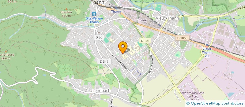 localisation de l'entreprise ASS AU FIL DE LA VIE à THANN